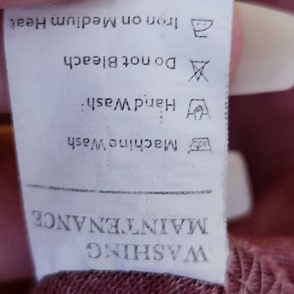 Yidarton twist front shirt heathered mauve long sleeve medium - Picture 7 of 7